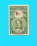 Sellos de America - Cuba -  República de Cuba - Centenario de la Bandera Cubana - Miguel Teurbe Tolón