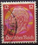 Stamps : Europe : Germany :  DEUTSCHES REICH 1933 Scott422 SELLO 85 Cumpleaños de Von Hindenburg Usado ALEMANIA Michel519