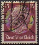 Stamps : Europe : Germany :  DEUTSCHES REICH 1933 Scott423 SELLO 85 Cumpleaños de Von Hindenburg Usado ALEMANIA Michel520