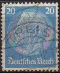 Stamps Germany -  DEUTSCHES REICH 1933 Scott424 SELLO 85 Cumpleaños de Von Hindenburg Usado ALEMANIA Michel521