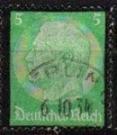 Stamps Germany -  DEUTSCHES REICH 1934 Scott437 SELLO Muerte de Von Hindenburg Usado Yvert504 ALEMANIA