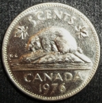 monedas de America - Canad� -  1976 (Reverso)