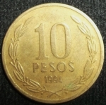 monedas de America - Chile -  1994 (Reverso)