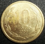 monedas de America - Chile -  2004 (Reverso)