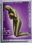 Stamps : Europe : Romania :  Rugaciune - Escultor:Costantin Brancusi 1876-1976.