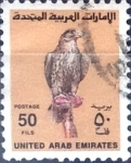 Stamps United Arab Emirates -  Intercambio pxg 0,40 usd 50 fils. 1990