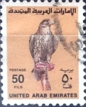Sellos de Asia - Emiratos rabes Unidos -  Intercambio pxg 0,40 usd 50 fils. 1990
