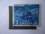 Stamps India -  Estación de Ferrocarriles.Locomora