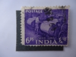 Stamps India -  Cilindros de Papel.