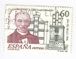 Sellos de Europa - Espa�a -  Dia del sello 1996.150 aniversario de la linea telegráfica óptica Madrid-Irun