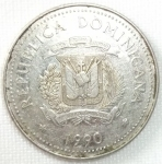monedas de America - Rep Dominicana -  1990 (Reverso)