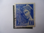 Stamps France -  Mercurio.