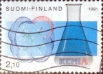 Stamps : Europe : Finland :  Intercambio cxrf 0,25  usd 2,10 m. 1991