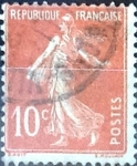Stamps France -  Intercambio 0,25  usd 10 cent. 1907