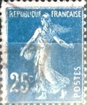 Stamps France -  Intercambio 0,25  usd 25 cent. 1906