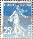 Stamps France -  Intercambio 0,25  usd 25 cent. 1906