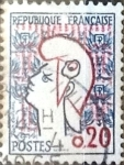 Stamps France -  Intercambio 0,20  usd 20 cent. 1961