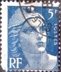 Sellos de Europa - Francia -  Intercambio 0,25  usd 5 francos 1947