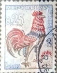 Sellos de Europa - Francia -  Intercambio 0,20  usd 25 cent. 1962