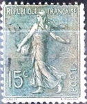 Stamps France -  Intercambio 0,25  usd 15 cent. 1903