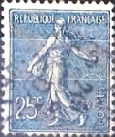 Stamps France -  Intercambio 1,40  usd 25 cent. 1903