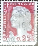 Sellos de Europa - Francia -  Intercambio 0,20  usd 25 cent. 1960