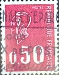 Stamps : Europe : France :  Intercambio 0,20  usd 50 cent. 1971