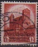 Stamps : Europe : Germany :  DEUTSCHES REICH 1934 Scott443 Sello NURENBERG DIA DEL PARTIDO ALEMANIA Usado Michel 547 Yvert 512