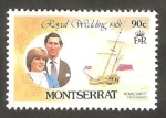 Stamps United Kingdom -  Montserrat - 466 - Boda Real del Príncipe Carlos y Lady Diana Spencer
