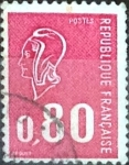 Stamps France -  Intercambio 0,20  usd 80 cent. 1974