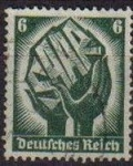 Stamps Germany -  DEUTSCHES REICH 1934 Scott444 SELLO SAAR Belongs to Germany ALEMANIA Michel 544 Yvert 509