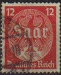 Stamps Germany -  DEUTSCHES REICH 1934 Scott445 SELLO SAAR Aguila Alemana ALEMANIA Michel 545 Yvert 510