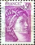Stamps France -  Intercambio 0,20  usd 50 cent.  1978