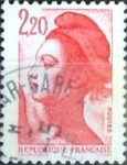 Stamps France -  Intercambio 0,20  usd 2,20 francos  1985