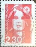 Stamps France -  Intercambio 0,20  usd 2,30 francos  1990
