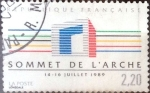 Stamps France -  Intercambio jxn 0,35 usd 2,20 francos 1989