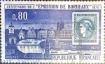 Stamps France -  Intercambio hb1r 0,35 usd 80 cent. 1970