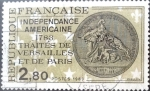 Stamps France -  Intercambio 0,60 usd 2,80 francos 1983