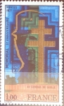 Stamps France -  Intercambio jxn 0,50 usd 1 franco 1977