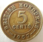 Moneda : America : Honduras : 1957 (Reverso)