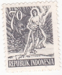 Sellos de Asia - Indonesia -  Indígena