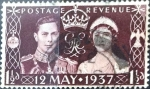 Stamps United Kingdom -  Intercambio 0,25 usd 1,5 p. 1937
