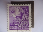 Stamps Germany -  Oficio de Telegrafista - Fünfjahresplan.