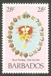 Stamps America - Barbados -  521 - Ramo de flores