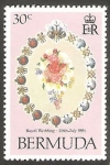 Stamps Bermuda -  402 - Ramo de flores