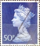 Sellos de Europa - Reino Unido -  Intercambio 0,60 usd 50 p. 1970