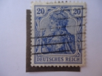 Stamps Germany -  Germania- Figura Femenina - Alemania Imperio.Deutsches Reich