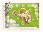 Stamps Africa - Djibouti -  Pez Arlequin.