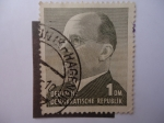 Sellos de Europa - Alemania -  Walter Ulbricht.(1893-1973) Presidente de Estado de la República Dem. Alemana (1961/73)