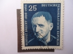 Stamps Germany -  Bertolt Brecht 1898-1956